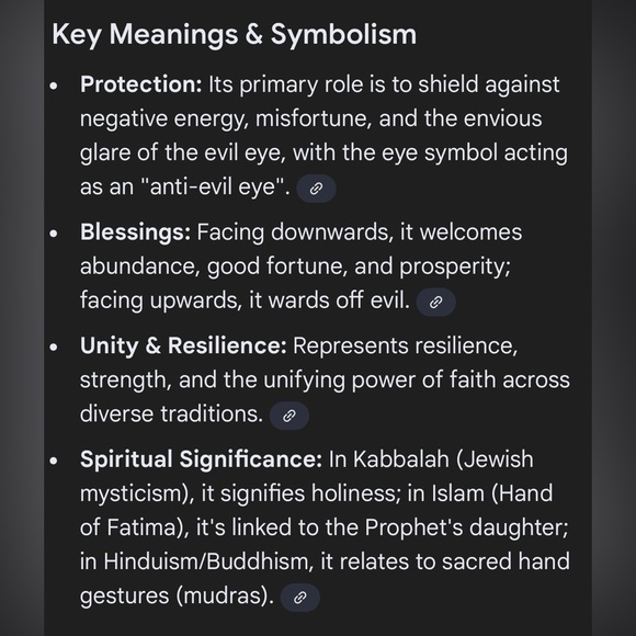 Handcrafted Garnet and Turquoise Hamsa Earrings - Picture 10 of 10